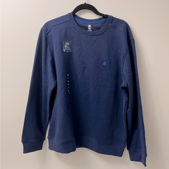 Izod 🆕 Size Medium sportswear fleece crewneck pullover - Picture 2 of 5